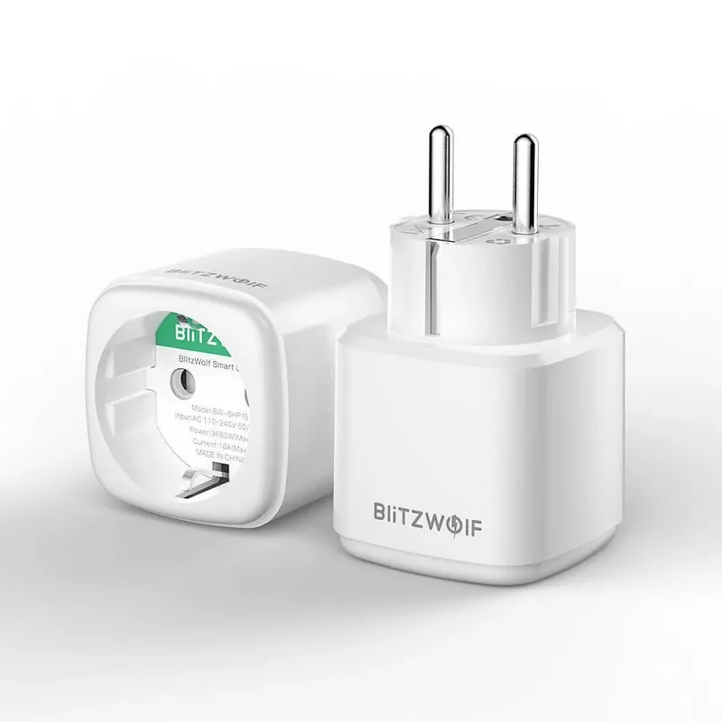 Nutipistik BlitzWolf BW-SHP15 ZigBee 3680W — seinapealne Wi‑Fi/ ZigBee ühilduv toiteväljund
