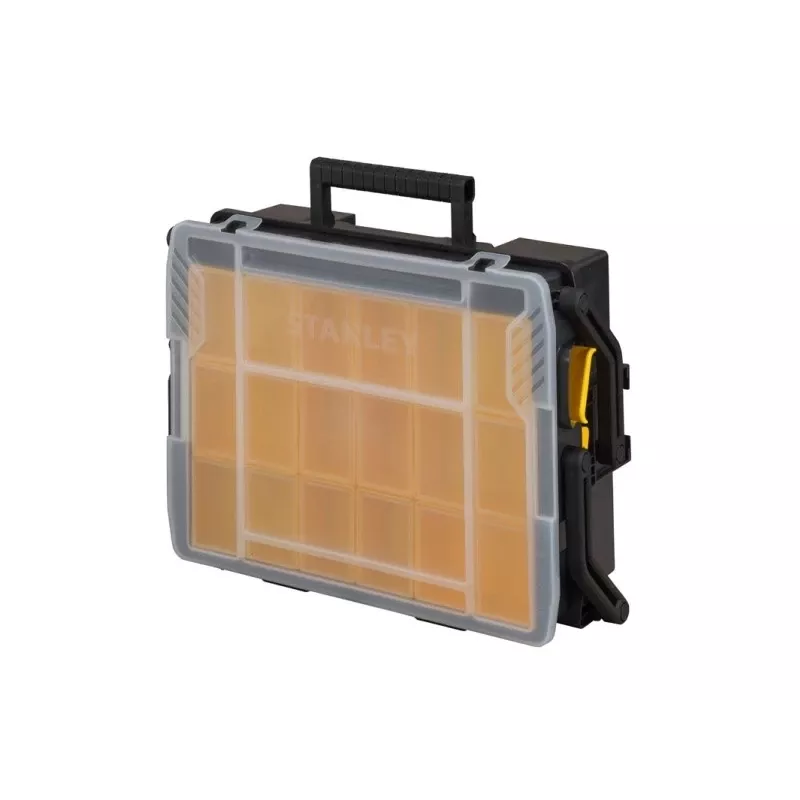 Väikeste osade kast Stanley Sortmaster Multilevel Organizer Must Läbipaistev 400x420x315 mm