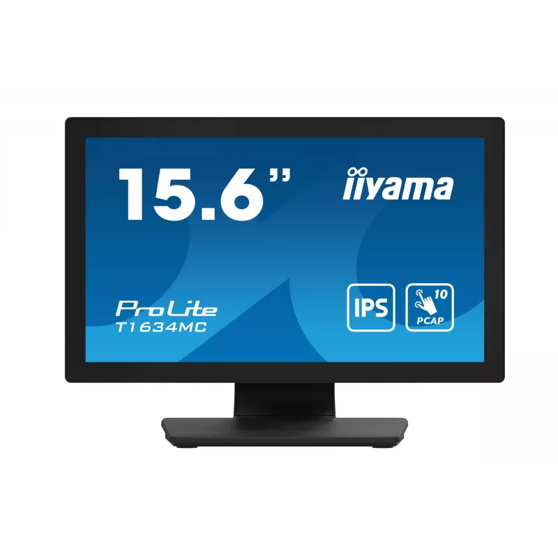 iiyama ProLite T1634MC-B1S arvutimonitor 39,6 cm (15,6 tolli) 1920 x 1080 pikslit Full HD LED puuteekraaniga must