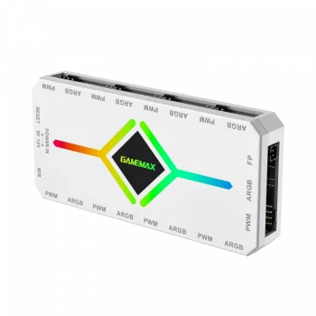 Gamemax | Kaugjuhtimispult | V4.0 ARGB PWM HUB BK | Valge | Gamemax