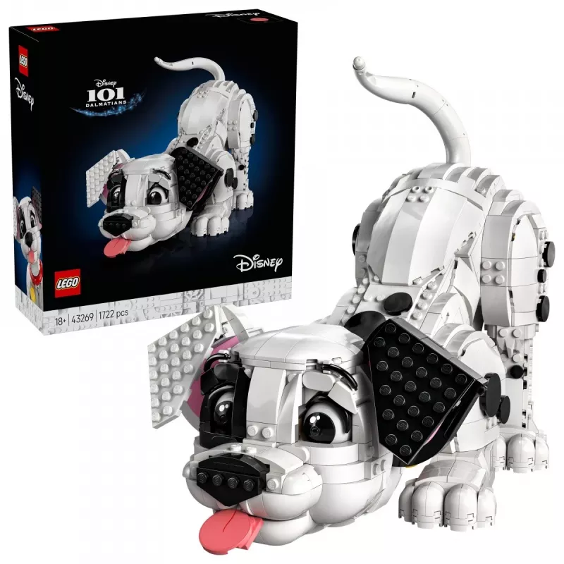 LEGO Disney 43269 101 dalmaatsia kutsika kogumiskomplekt — 1722 detaili, 220 mm kõrge, vanusele 18+