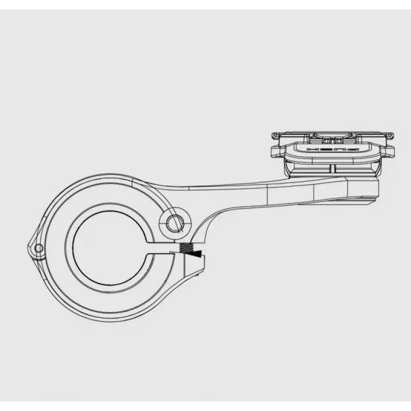 Quad Lock jalgratta lenkstangikinnitus, must