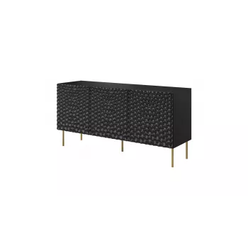 Kummut Cama Meble HOLE 152x42,5x74,5 cm matt must, puitlaastplaat, 16 mm karkass