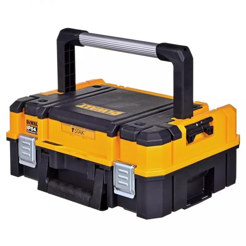 Tööriistade hoiukast DeWalt DWST83344-1, veekindel, kollane, 440×183×332 mm, 2 käepidet, lukustatav