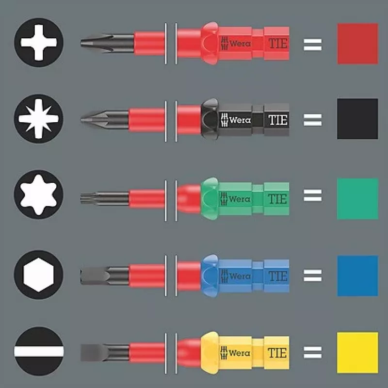 Wera 05006605001 Kraftform Kompakt VDE 15 pöördemomendiga kruvikeerajakomplekt