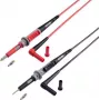 VOLTCRAFT MS-4PS-E ohutustestjuhe [4 mm ohutuspistik – testproov] 1,00 m Must, Punane 1 tk (VC-11025595)