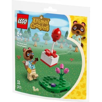 30731 Animal Crossing Tom Nook ja õhupallikingitus, ehitusmänguasi polükott