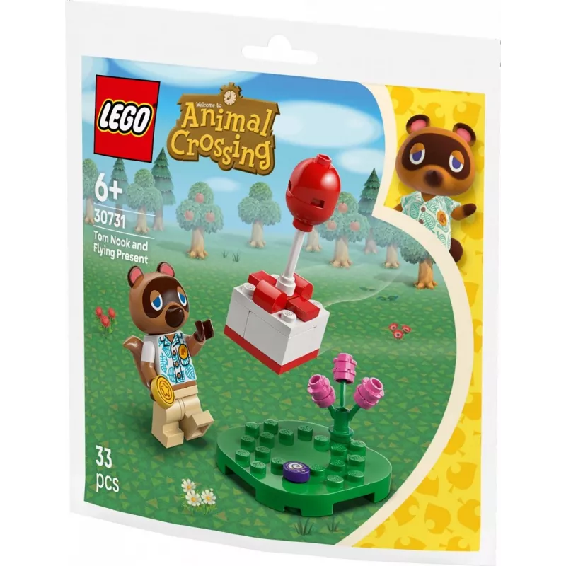 30731 Animal Crossing Tom Nook ja õhupallikingitus, ehitusmänguasi polükott