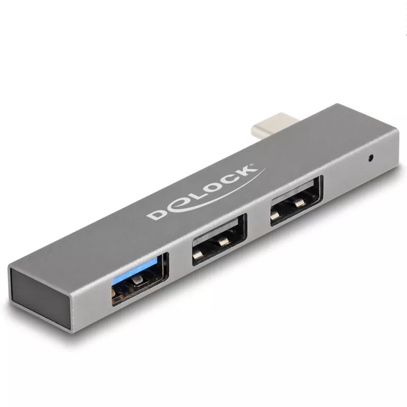 DeLOCK 3-pordiline õhuke USB-jaotur USB USB-C 10 Gbps 2 x USB 2.0