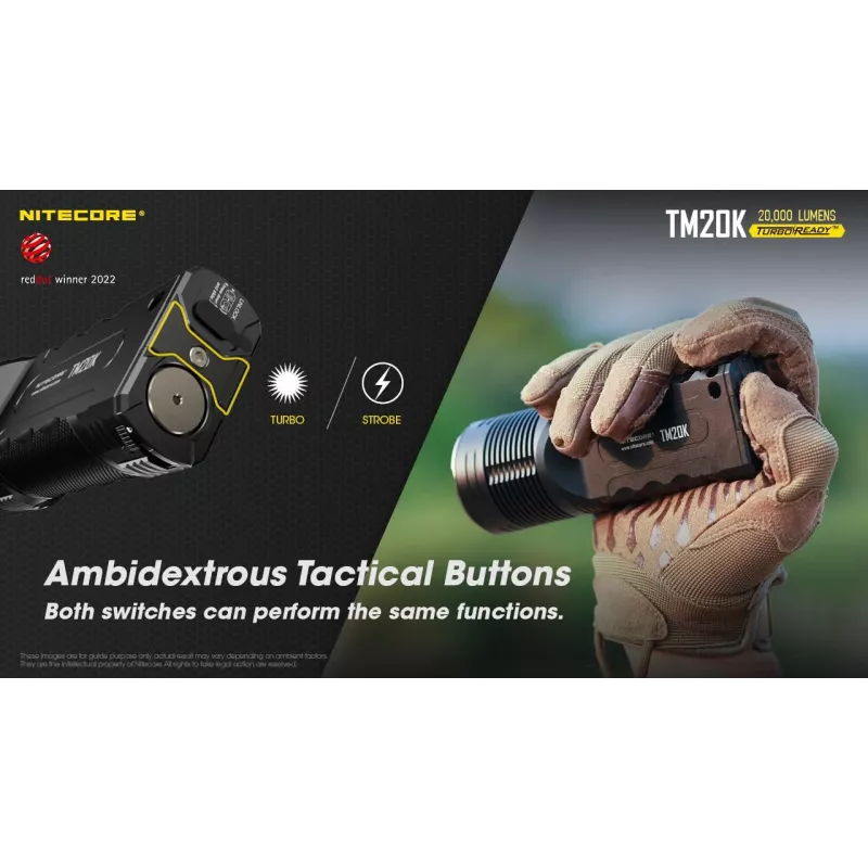 Taskulamp Tiny Monster SERIES/20000 Luumenit TM20K Nitecore