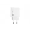Sisetingimustes vahelduvvoolu kiirlaadija NATEC RIBERA 12V 20W USB-C PD 3.0 + USB-A Samsung AFC valge