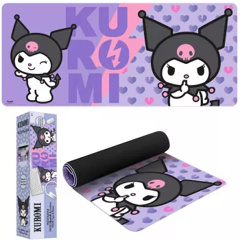 Hiirematt Kids Euroswan 80x30 cm Hello Kitty Kuromi, suur ristkülikukujuline mängu-/lauamatt