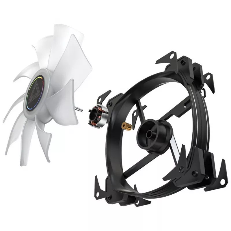 Korpuse ventilaator Montech HP140 ARGB PWM 140 mm (3 tk pakendis) — 140 mm ARGB PWM jahutusventilaatorid, 3 tk pakendis