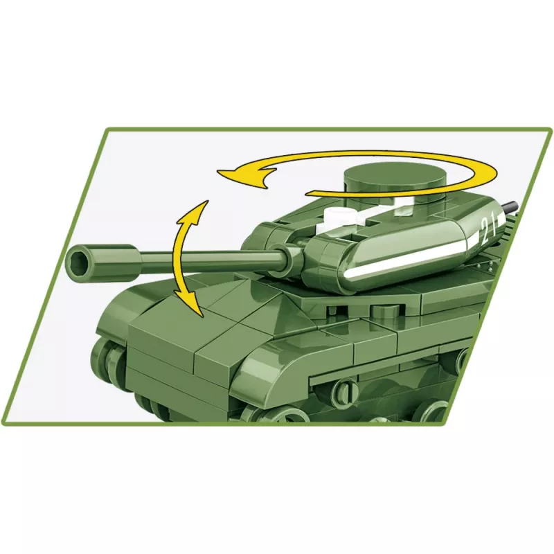 Ehituskomplekt Cobi IS-2 mudel, II maailmasõja tank, 130 tk, soovitatav vanus 6+