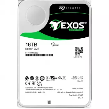 Seagate Exos X24 sisemine kõvaketas 16 TB 7200 RPM 512 MB 3,5 tolli Serial ATA III