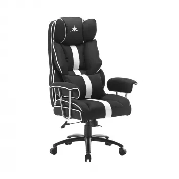 Gaming chair White Shark LE MANS Must/Valge ergonomic design