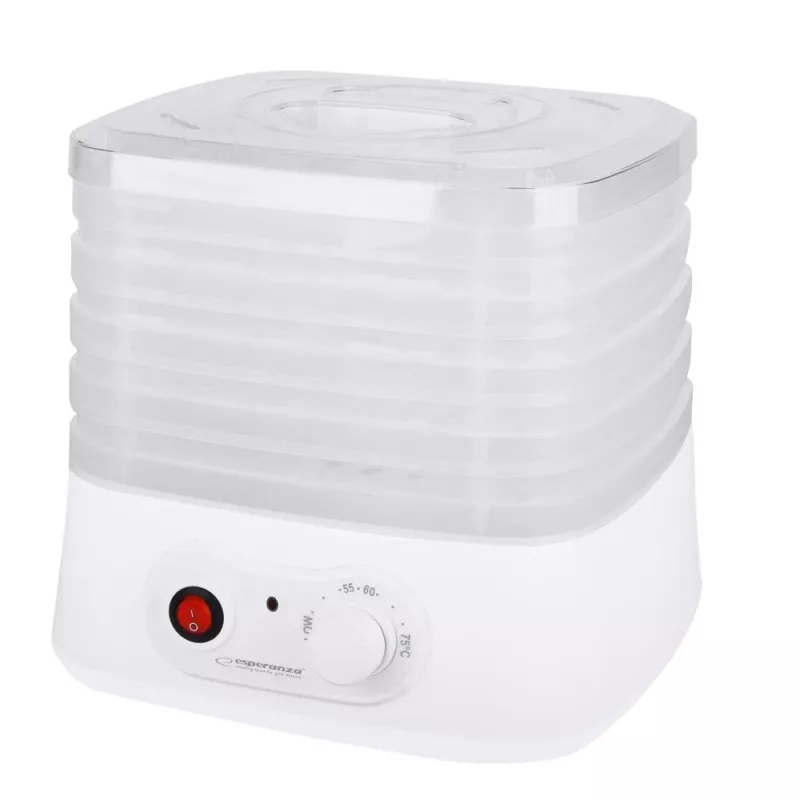 Esperanza EKD004 toidu kuivati, läbipaistev, valge 250 W