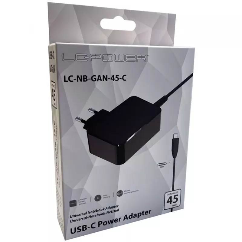 Siseruumilaadur LC-Power LC-NB-GAN-45-C