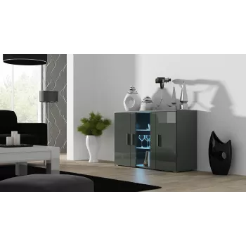 Cama Kummut 120 cm SOHO S7 hall/hall läikiv