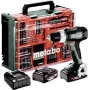 Kruvikeeraja komplektis METABO.SCREWDRIVER BS 18 L 60/26Nm koos 2x 2,0 Ah aku ja 74 tarvikuga kohvris