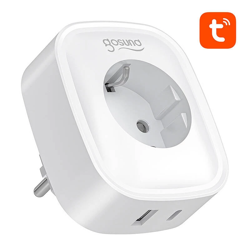 Nutipistik Gosund SP6 16A USB-C 20W — Wi‑Fi juhitav pistikupesa koduautomaatikaks