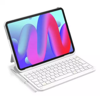 Ümbrise stiilis klaviatuurikott Inateck BK2007 iPad Air 11 tolli (27,9 cm) jaoks — Bluetooth, QWERTZ, 250 mAh aku