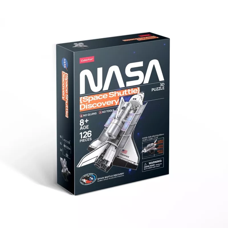 3D pusle Cubicfun kosmosesüstik Discovery mudel 306-DS1057, papist ehituskomplekt