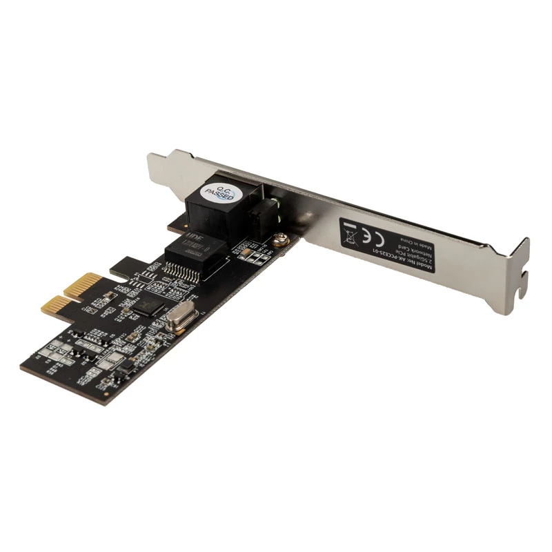 Akasa AK-PCCE25-01 - Sisseehitatud - Juhtmega - PCI Express - Ethernet - 2500 Mbit/s
