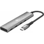 Goobay Slim 4-Port USB-Hub USB-C kuni 5 Gbit/s - -Pistik> 4x -Pesa (76564)