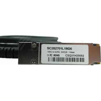 Otseühendusega vaskkaabel (DAC) CBO QSFP28 kuni 4×SFP28, 3 m pikkus