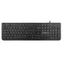 Juhtmega USB täissuuruses klaviatuur Rebeltec Spiro RBLKLA00041 — must