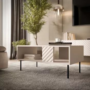 Kohvilaud Cama LUCCA pink/laud 100x55x46 kašmiir, ristkülikukujuline hall pealispind