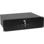 3U riiulisahtel lukuga Omnitronic 30100953 — riiulisse paigaldatav sahtel 19-tolliste riiulite jaoks