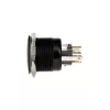 DimasTech vandalismikindel nupp 25mm Mustline Dot RGB (PD224)