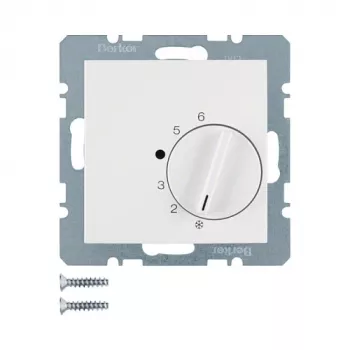 Termostaadi pöördlüliti Berker 20268989, valge, AC 250 V, 50–60 Hz