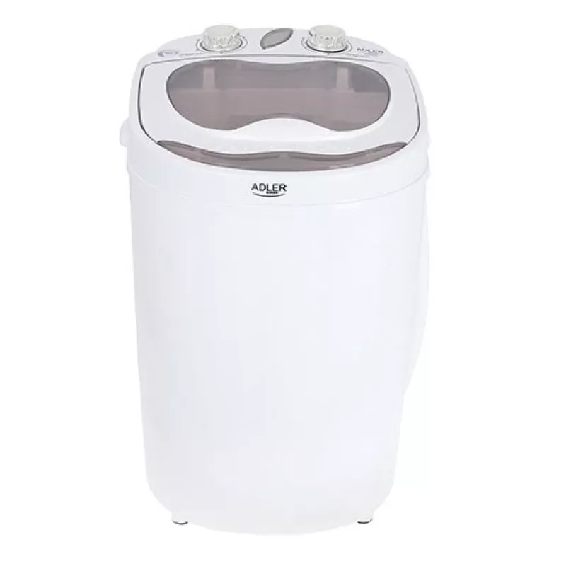 Pealtlaetav pesumasin Adler AD 8055, kaasaskantav 3 kg mahutavusega, kreemjas, pöördnuppjuhtimine, 150 W
