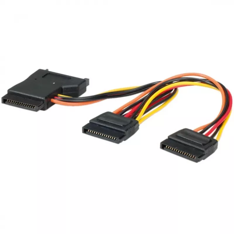 Sisemine Y-toitekaabel SATA 3x SATA-le Secomp 11.03.1041