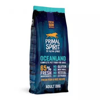 PRIMAL SPIRIT Oceanland Ryba – poolniiske koeratoit allergilistele koertele – 12 kg