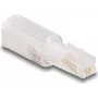 pistikuadapter DeLOCK 88169 RJ10 Läbipaistev Valge Kullatud