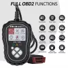 OBDII diagnostikatester QOLTEC ProLine 50685 — sõiduki OBD-II skanner 8V/25V süsteemidele
