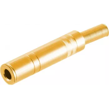 Stereo 6.3 mm TRS-pistik ShiverPeaks 50400-G metallist, kullatud