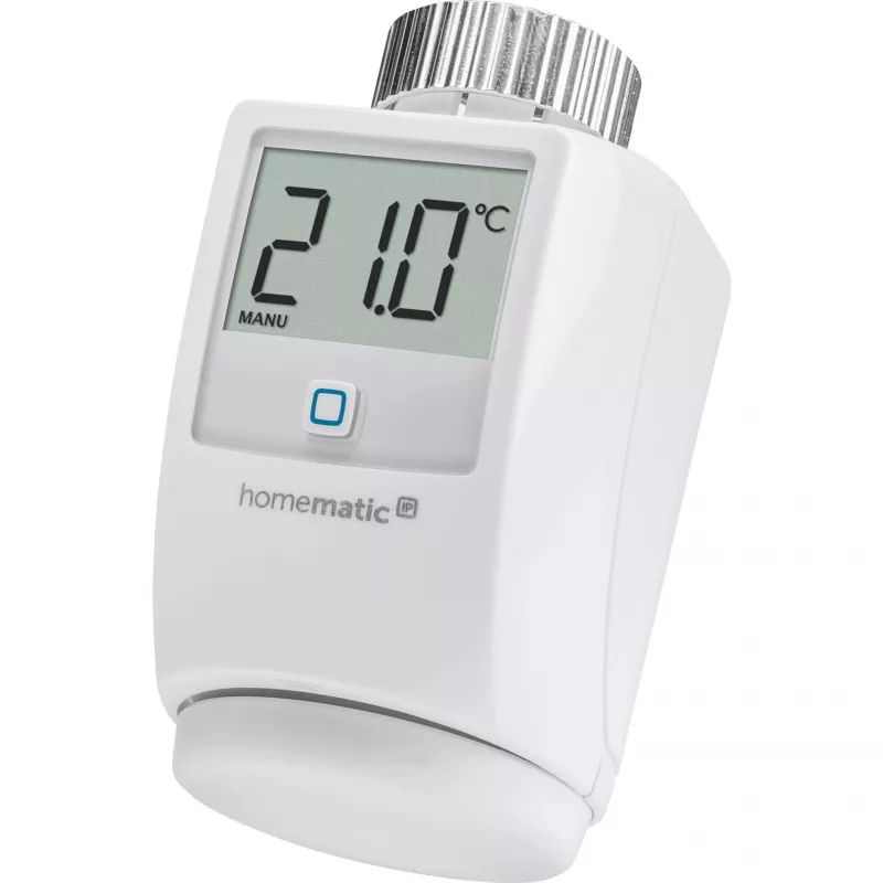eQ-3 AG Homematic IP HMIP-eTRV, RF, 868,3 MHz, Valge, M30 x 1.5, IP20, Digitaalne
