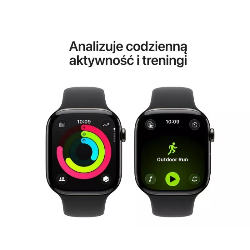 Nutikell Apple Watch Series 11 GPS + Cellular 42mm Slate Titaanist korpus Must Sport Rihm M/L