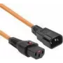 ACT toitekaabel C13 IEC Lock C14 oranž 1 m PC938 230 V 10 A