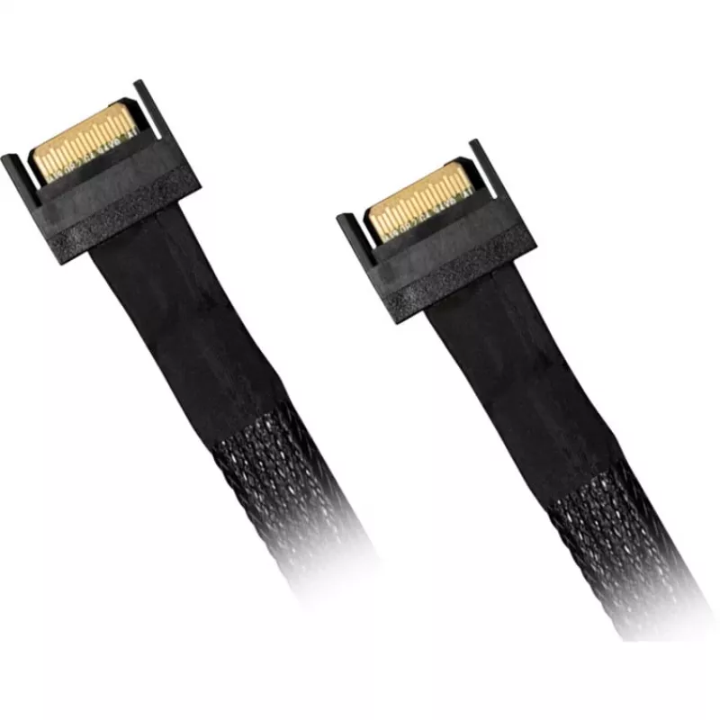 Draiviadapter ICY BOX MB413L-B — MCIO 8i SFF-TA-1016 kaheks MCIO 4i SFF-TA-1016