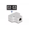 DeLOCK RJ45 Splitter T-adapter 1 x RJ45 pesa – 2 x RJ45 pesa Cat.5e STP
