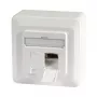 EFB-Elektronik Data Socket Cat.6A 500MHz oben/Downward, Surface-Mount, 2xRJ45, RAL9010 Manufacturer: EFB Elektronik (ET-25133AV5-R)