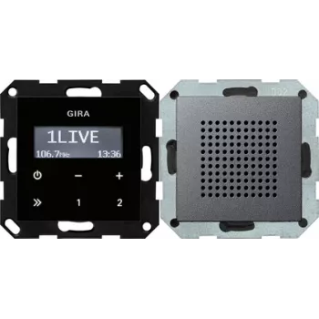 GIRA 228028 Radio Uhr Digital Anthracite - Must (228028)