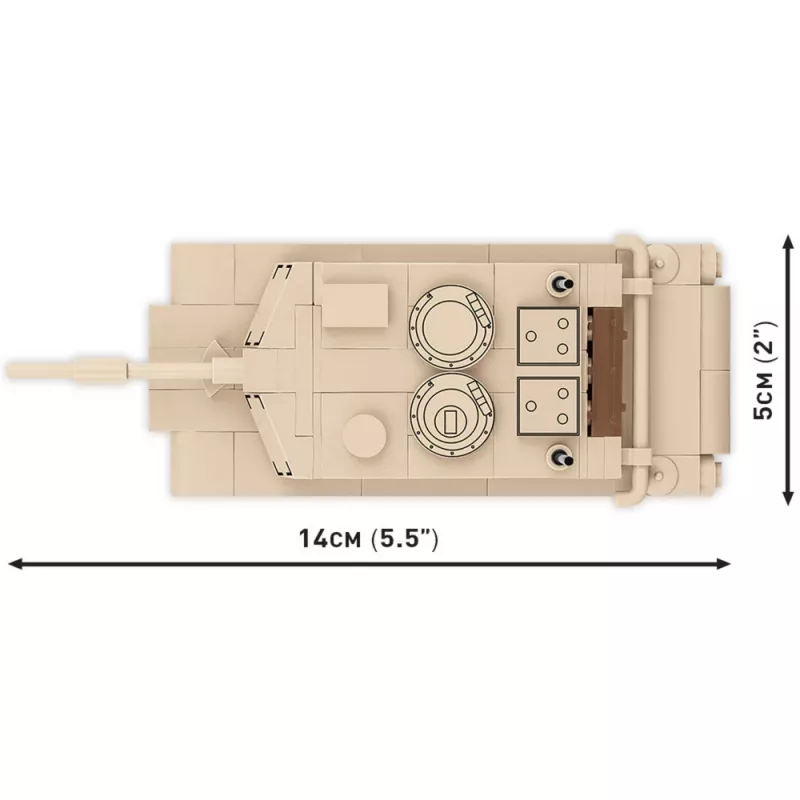 Ehituskomplekt Cobi Abrams M1A2 — 174 tk, soovitatav vanus alates 6 aastat, beež