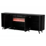 Cama Meble Volare kummut, 200 x 39 x 75 cm, must, puitlaastplaat, 16 mm raam